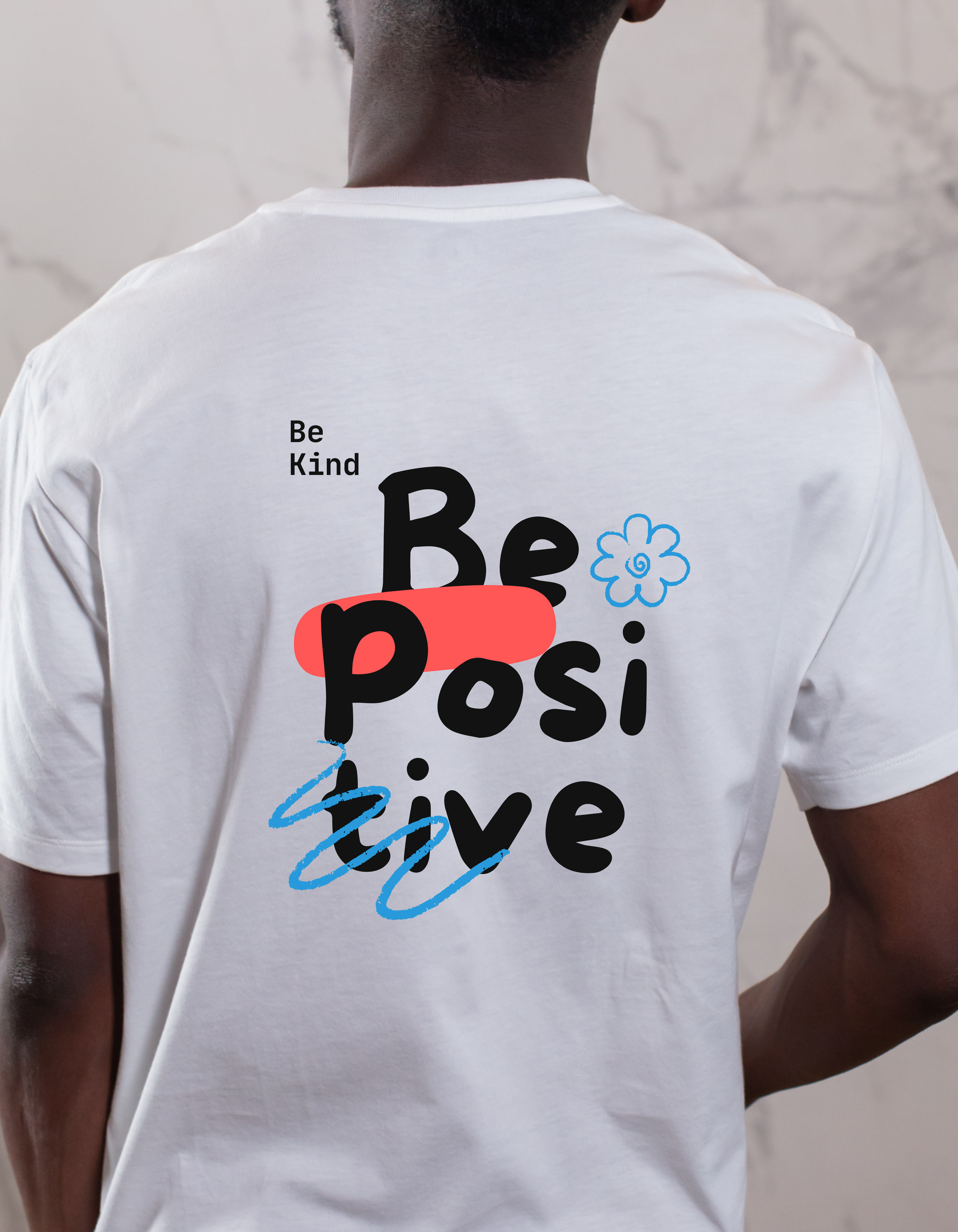 Be Kind, Be Positive Graphic T-Shirt – Uplifting Streetwear Tee 🌸✨